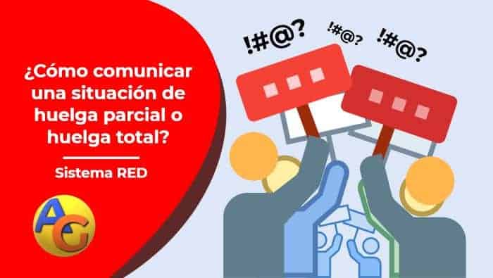 Comunicación huelga parcial y total sistema RED